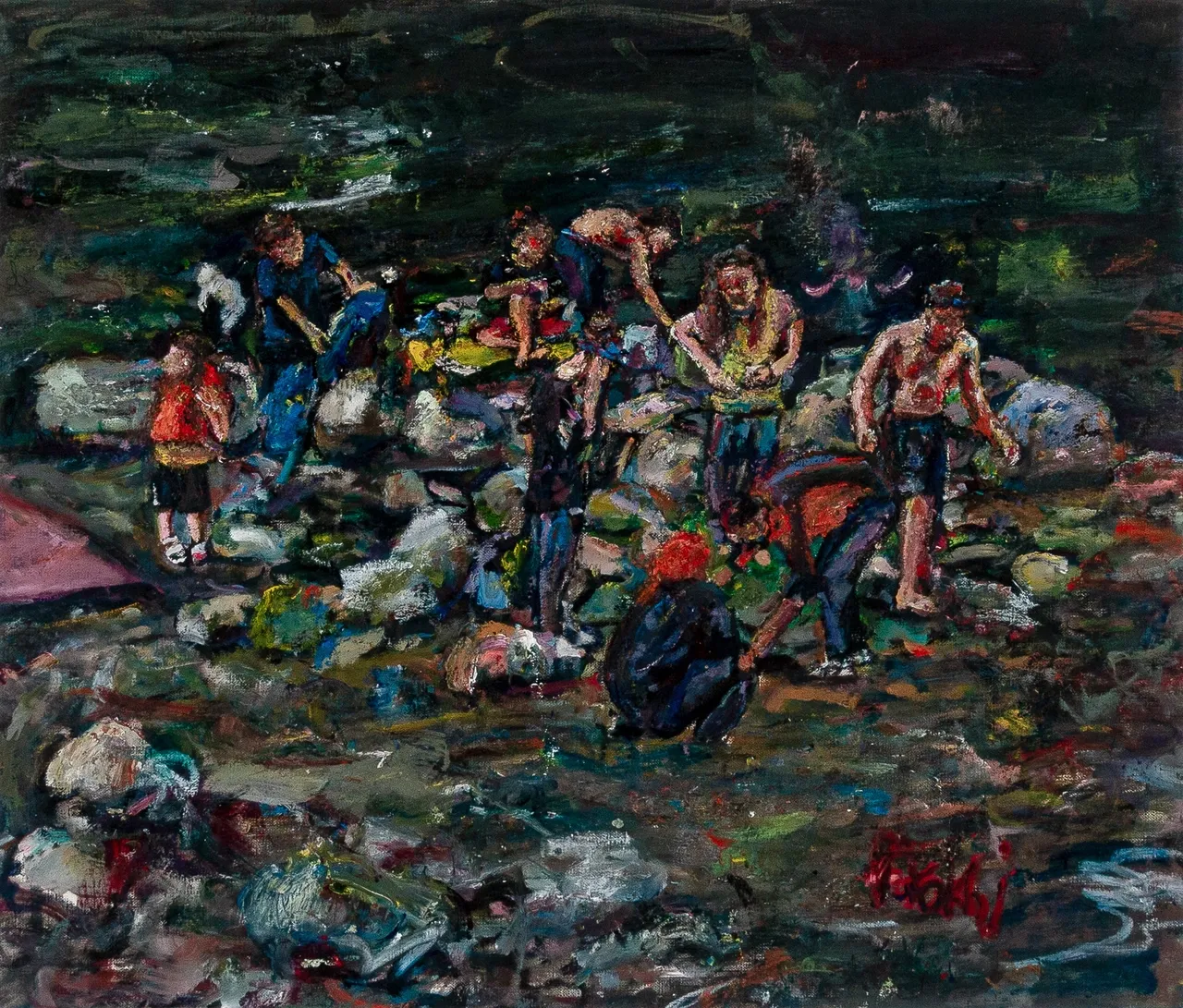 کنار سنگهای رود 