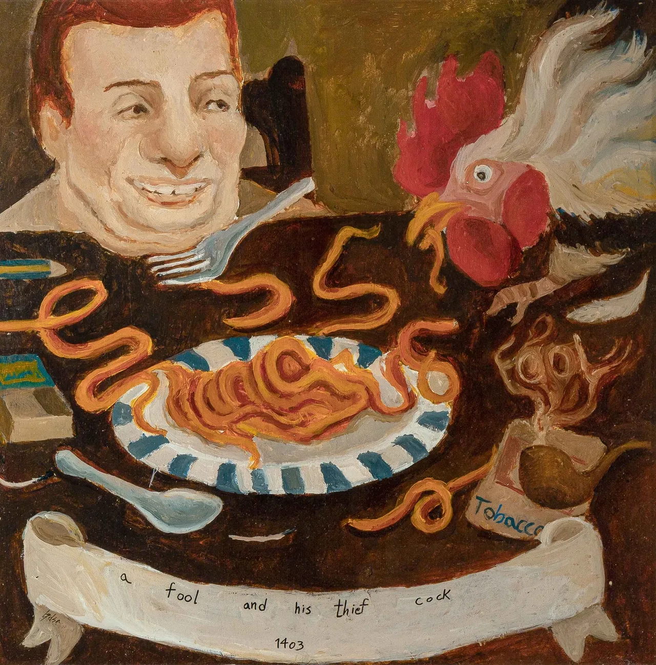 یه احمق و خروس دزدش